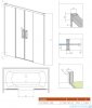 Radaway Idea Pn Dwd parawan nawannowy 180cm przejrzyste 10004180-01-01